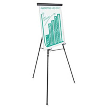 Bi-Silque BVC Telescoping Easel, 3-Leg, Heavy-Duty, 28.5 in. x 31 in. x 69 in., BK BI463877